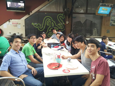 INTI CF campus students having their weekly makan time after CF.